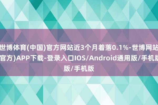 世博体育(中国)官方网站近3个月着落0.1%-世博网站(官方)APP下载-登录入口IOS/Android通用版/手机版