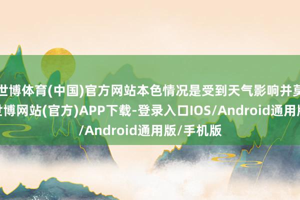 世博体育(中国)官方网站本色情况是受到天气影响并莫得上量-世博网站(官方)APP下载-登录入口IOS/Android通用版/手机版