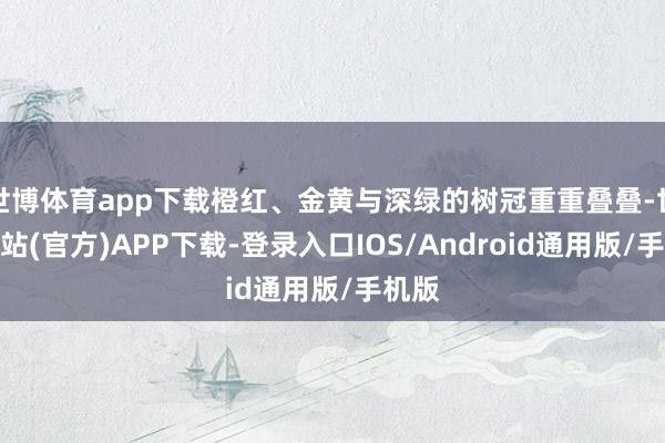 世博体育app下载橙红、金黄与深绿的树冠重重叠叠-世博网站(官方)APP下载-登录入口IOS/Android通用版/手机版