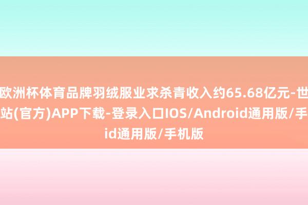 欧洲杯体育品牌羽绒服业求杀青收入约65.68亿元-世博网站(官方)APP下载-登录入口IOS/Android通用版/手机版