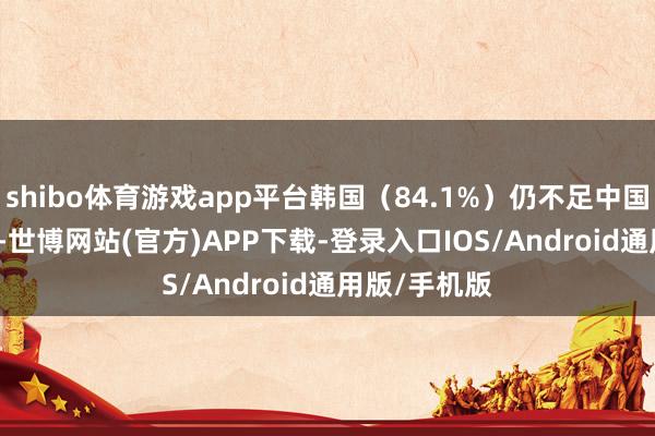 shibo体育游戏app平台韩国（84.1%）仍不足中国（88.3%）-世博网站(官方)APP下载-登录入口IOS/Android通用版/手机版